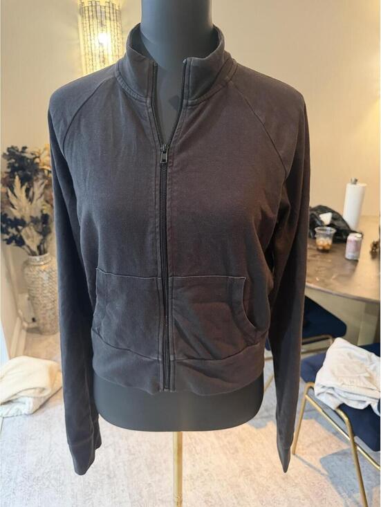 SKIMS Jackets & Blazers - SKIMS Outdoor Track Zip Jacket Ash Faded Black XL